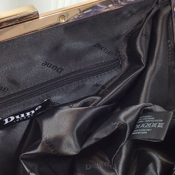 DUNE LONDON Taupe Gold Footed Bottom Hand Tote Bag - Picture 4 of 9